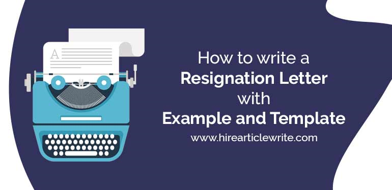 how to write a resignation letter