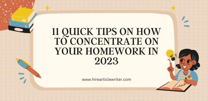 How To Concentrate On Your Homework