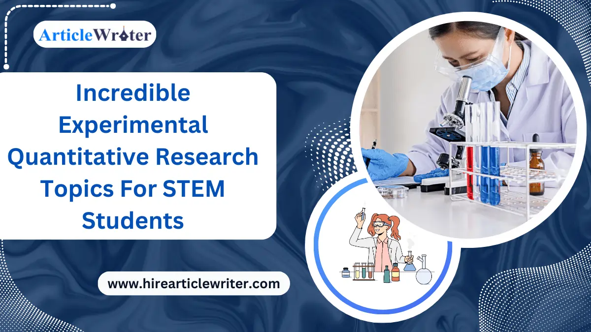 research topic for stem students experimental